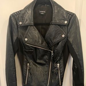 Bebe faux leather biker jacket
